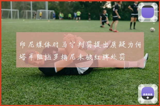 印尼媒体对马宁判罚提出质疑为何塔辛阻挡罗梅尼未被红牌处罚