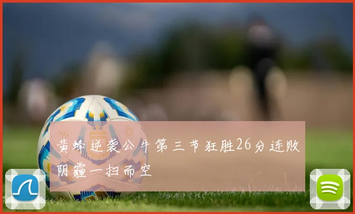 黄蜂逆袭公牛第三节狂胜26分连败阴霾一扫而空